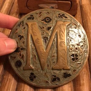 M belt buckle Anthropologie